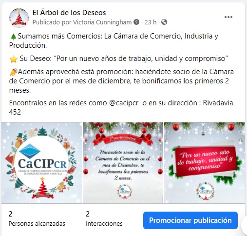 El Arbol De Los Deseos Accion Comercial Virtual Gratuita Camara De Comercio Industria Y Produccion De Comodoro Rivadavia